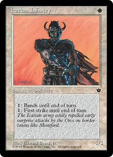 委託商品】《Icatian Infantry》(ワイバーンバック)[エラーカード] 白