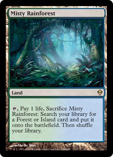 Foil】《霧深い雨林/Misty Rainforest》[EXP] 土地R | 日本最大級 MTG