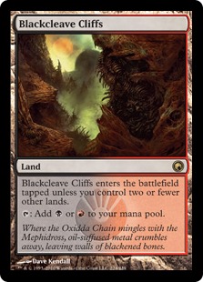 黒割れの崖/Blackcleave Cliffs》[SOM] 土地R | 日本最大級 MTG通販