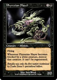 ファイレクシアの殺害者/Phyrexian Slayer》[INV] 黒C | 日本最大級