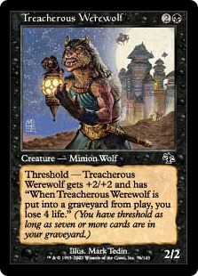 不実な人狼/Treacherous Werewolf》[JUD] 黒C | 日本最大級 MTG通販