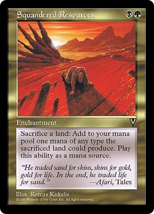 資源の浪費/Squandered Resources》[VIS] 金R | 日本最大級 MTG通販