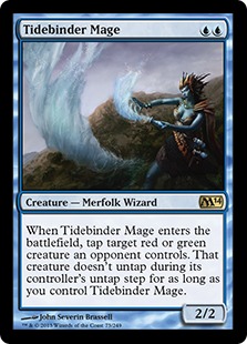 潮縛りの魔道士/Tidebinder Mage》[M14] 青R | 日本最大級 MTG通販