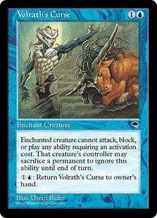 ヴォルラスの呪い/Volrath's Curse》[TMP] 青C | 日本最大級 MTG通販