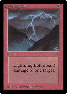 稲妻/Lightning Bolt》[LEB] 赤C | 日本最大級 MTG通販サイト「晴れる屋」