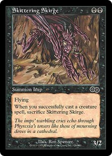 走り回るスカージ/Skittering Skirge》[USG] 黒C | 日本最大級 MTG通販
