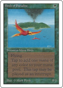 極楽鳥/Birds of Paradise》[3ED] 緑R | 日本最大級 MTG通販サイト