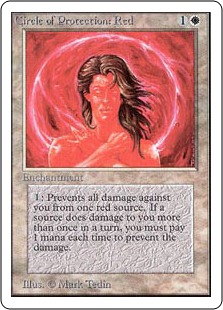 赤の防御円/Circle of Protection: Red》[2ED] 白C | 日本最大級 MTG