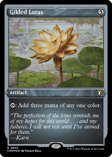 Foil】(725)《金粉の水蓮/Gilded Lotus》[FDN] 茶R | 日本最大級 MTG