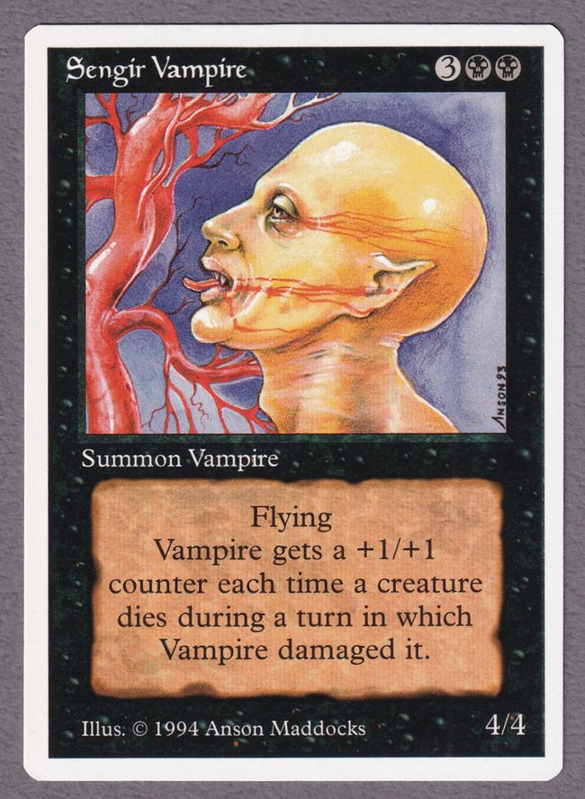 委託商品】《センギアの吸血鬼/Sengir Vampire》[Summer Magic] 黒 NM