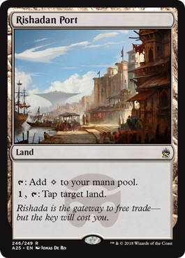 Foil】《リシャーダの港/Rishadan Port》[A25] 土地R | 日本最大級 MTG