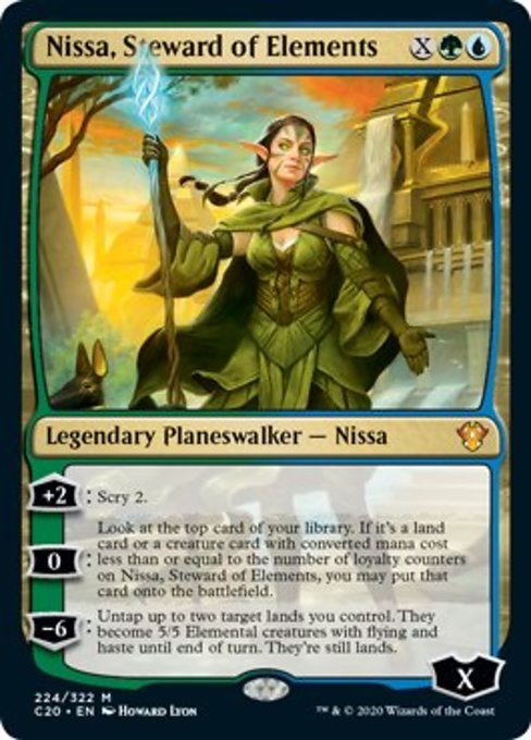 自然に仕える者、ニッサ/Nissa, Steward of Elements》[AKH] 金R