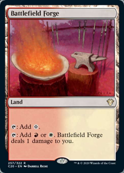 戦場の鍛冶場/Battlefield Forge》[ORI] 土地R | 日本最大級 MTG通販