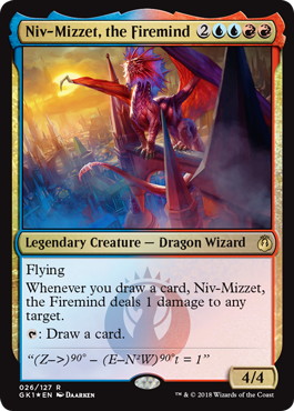 Foil】《火想者ニヴ＝ミゼット/Niv-Mizzet, the Firemind》[GK1-UR] 金