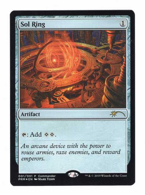 買取：【Foil】《太陽の指輪/Sol Ring》(MagicFest)[流星マーク] 茶