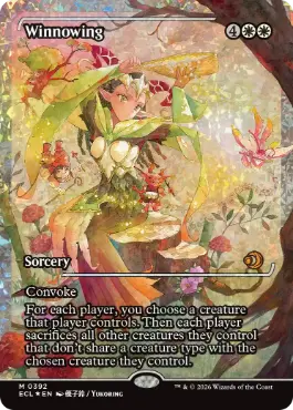 フラクチャー・Foil】(392)□ショーケース□《篩い飛ばし/Winnowing