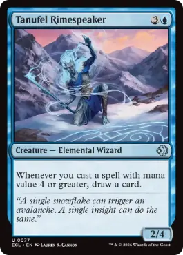 077)《タヌフェルの凍炎語り/Tanufel Rimespeaker》[ECL] 青U | 日本