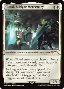 Foil】《ミッドガルの傭兵、クラウド/Cloud, Midgar Mercenary》(統率