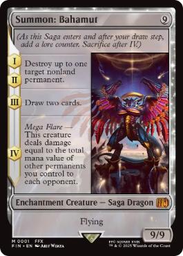 Foil】(001)《召喚：バハムート/Summon: Bahamut》[FIN] 無R | 日本