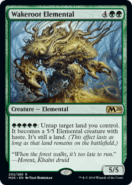覚醒根の精霊/Wakeroot Elemental》[M20] 緑R | 日本最大級 MTG通販