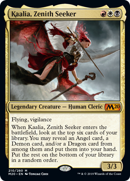天頂の探求者、カーリア/Kaalia, Zenith Seeker》[M20] 金R | 日本最大