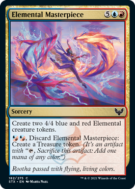 182)《精霊の傑作/Elemental Masterpiece》[STX] 金C | 日本最大級 MTG