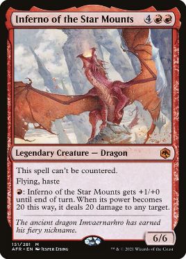 151)《星山脈の業火/Inferno of the Star Mounts》[AFR] 赤R | 日本