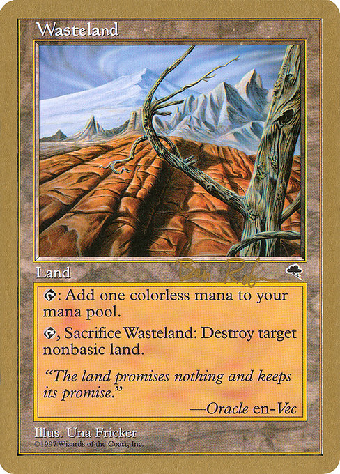 MTG 不毛の大地 Wasteland [TMP] 英語版4枚セット 不毛の大地