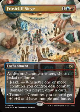 Foil】(187)《降霜断崖の包囲/Frostcliff Siege》[TDM] 金R | 日本最大