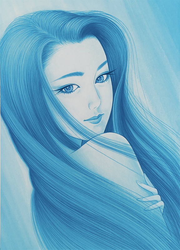 青に包まれて wrapped in blue | 鶴田一郎アートストア ICHIRO TSURUTA