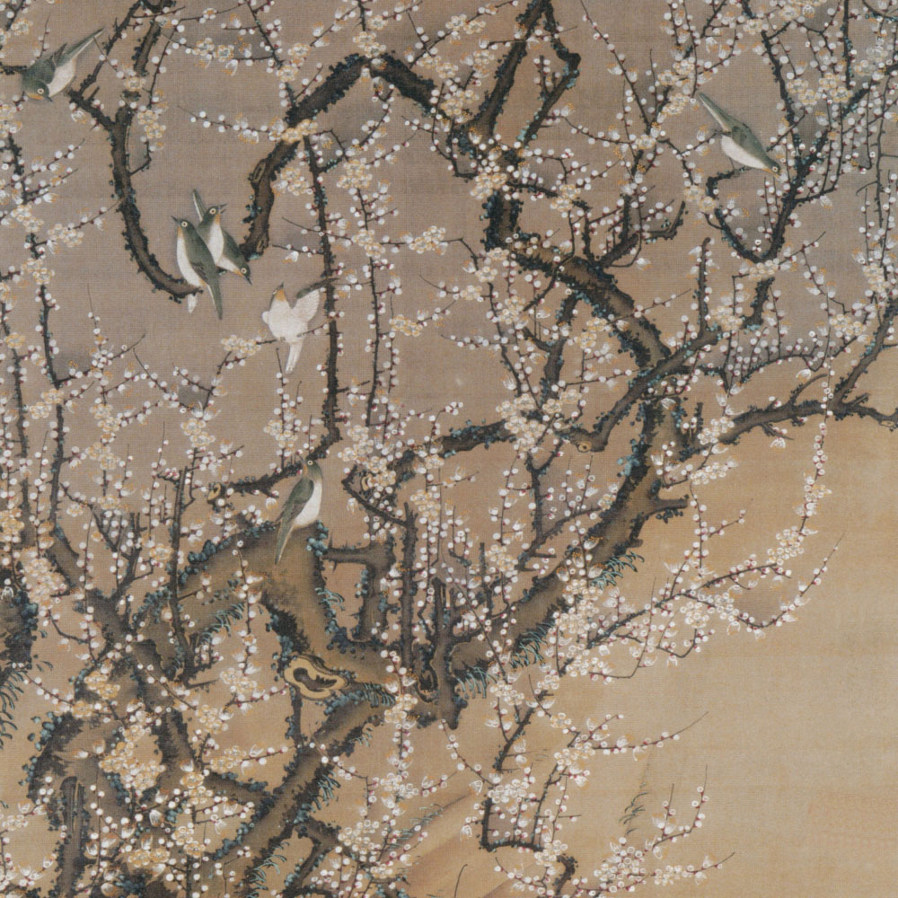 伊藤若冲 梅花小禽図 | 石田愛商店 式部浪漫 七五三 着物 四つ身 子供