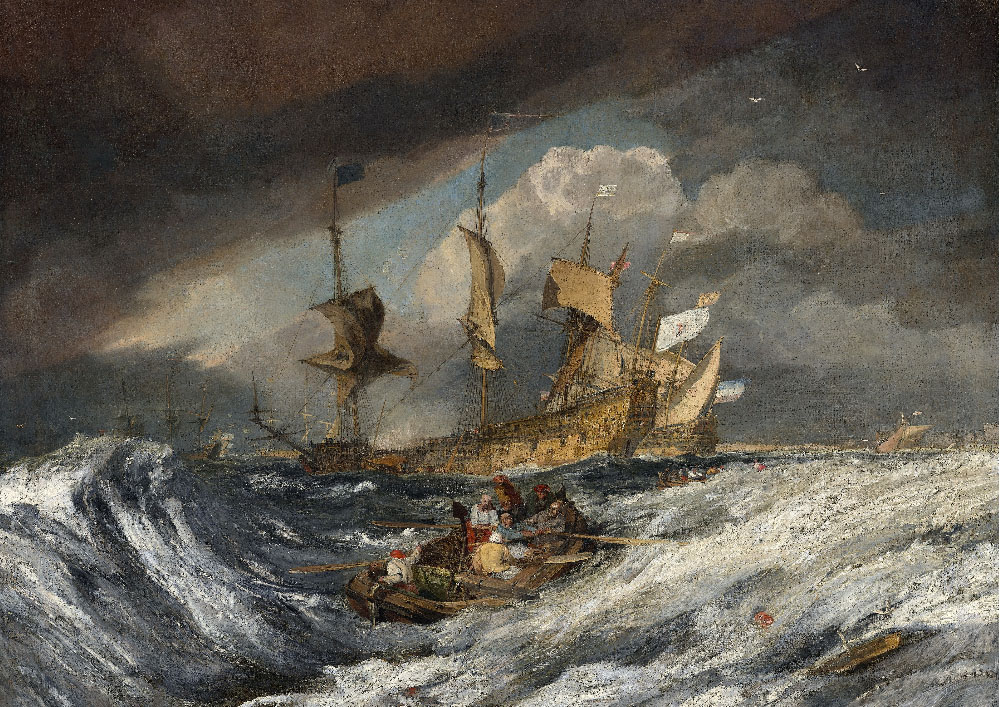 ジョセフ・マロード・ウィリアム・ターナー オランダ兵に錨を下ろす