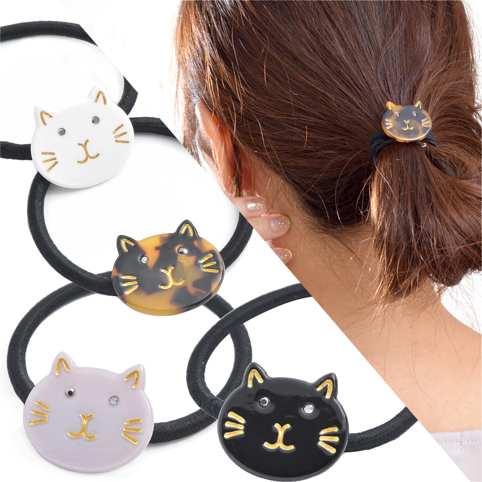 色遊び 星降る 猫ちゃん ヘアゴム 色遊び 星降る 猫ちゃん ヘアゴム 色遊び