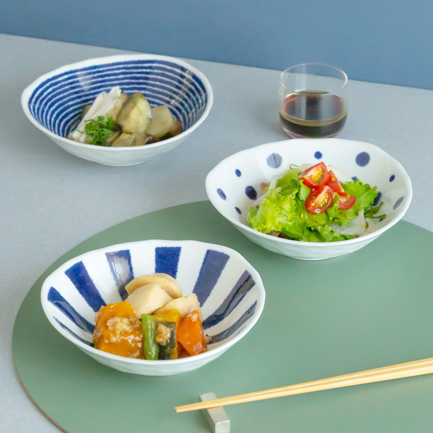 クラシノウツワ｜indigo aidama 長角皿｜西海陶器 | SAIKAI B-SHOP