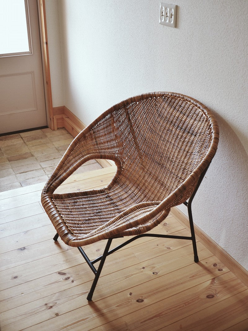 籐とアイアンのラウンジチェア KIBIROI – fig furniture and deco