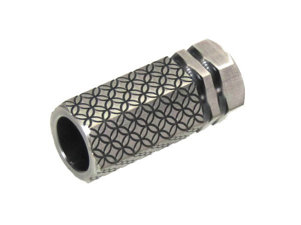 BDW（Board Dragon Works）: 真鍮戦飾 七宝銃口 14mm逆ネジ 燻銀