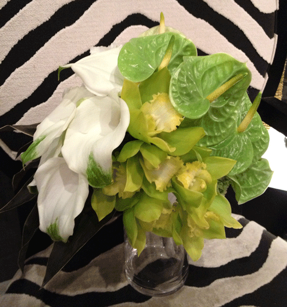 アンスリウムとシンビジュームのモダンブーケ | ガーランドフェア