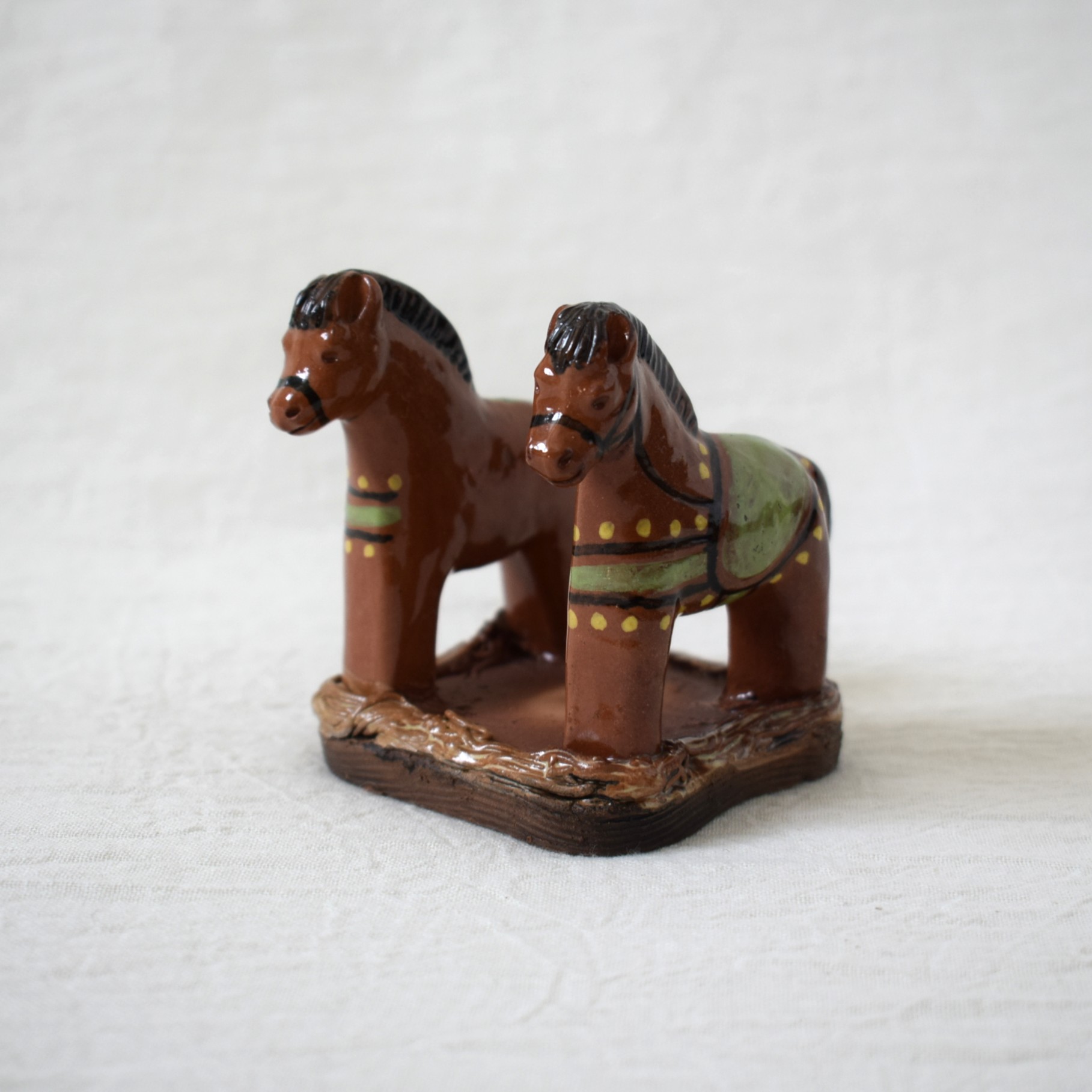 二匹の馬・馬の置き物 / Rutebo・ルーテボ | florantik