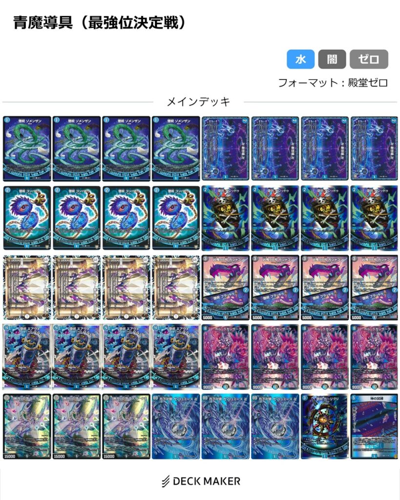 デュエマ】歴代最強デッキ選手権 Bランク ～水魔導具（最強位決定戦期
