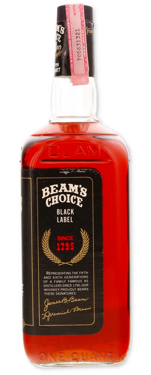 Buy Beam's Bourbon 101 Months Black Label 1970s Quart | Bourbon