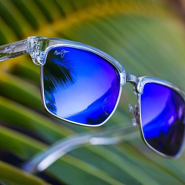 Maui Jim Kawika 257 Crystal with Blue Hawaii Lens - Flight Sunglasses