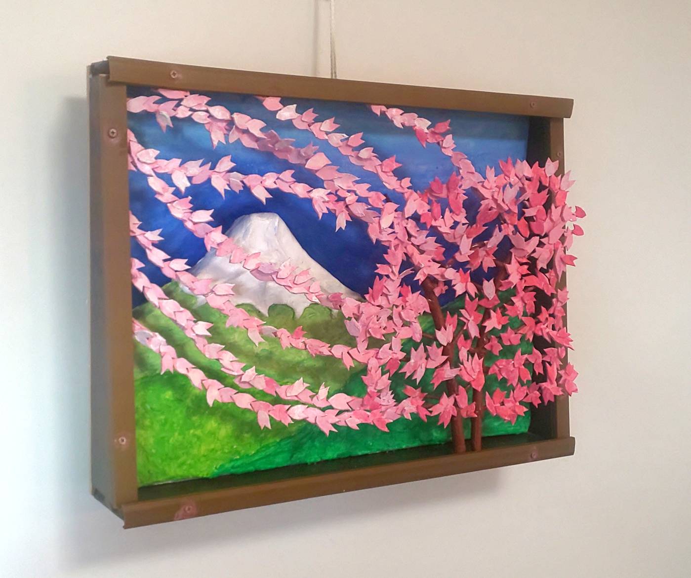 絵画の通販、購入ならFROM ARTIST/作品名：富士と桜吹雪/作家名：山川善作