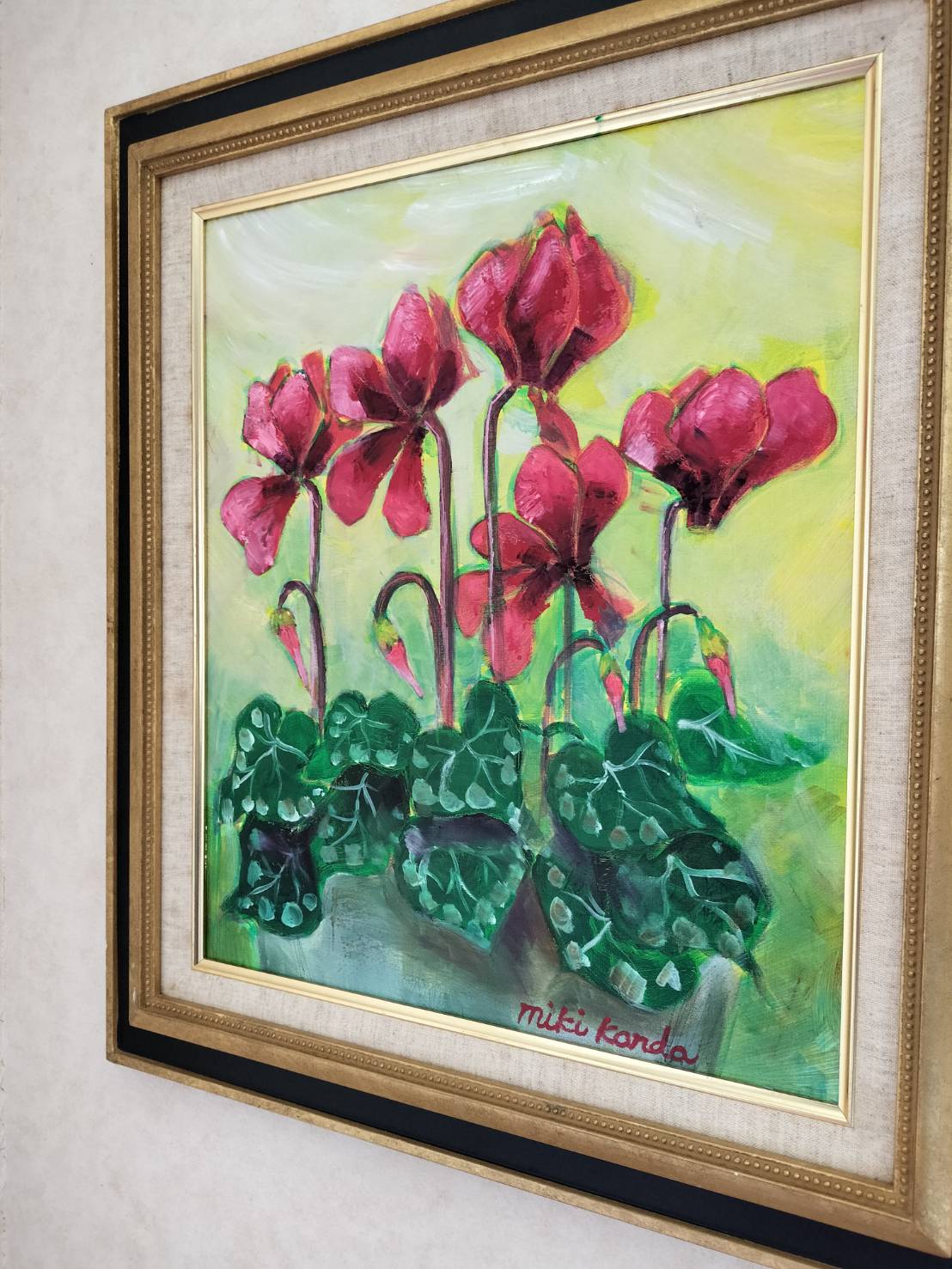 絵画の通販、購入ならFROM ARTIST/作品名：シクラメン/作家名：Miki