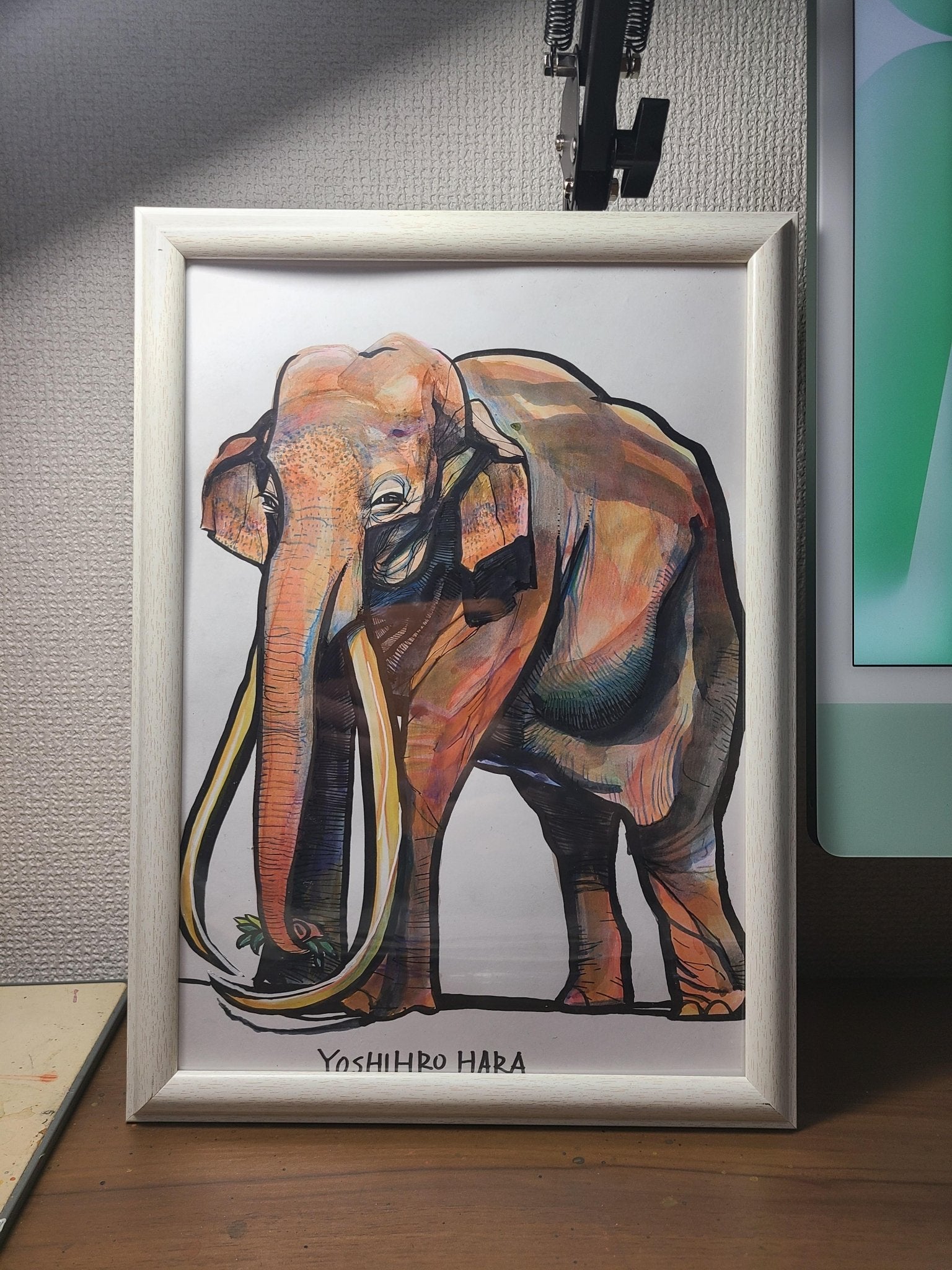 絵画の通販、購入ならFROM ARTIST/作品名：インドゾウ(牙)/作家名：原 義弘