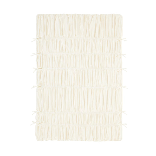 ギャザーリボン 掛け布団カバー シングル アイボリー | Francfranc