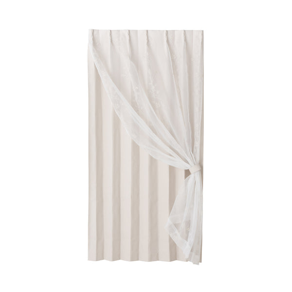 イリス×フローラ ダブルカーテン H2000×W1000 ライトベージュ