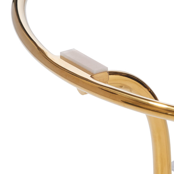 レガート コーヒーテーブル S ゴールド×マーブル （W750