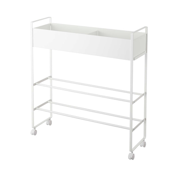 キャスター付き玄関収納ラック タワー ホワイト | Francfranc（フラン
