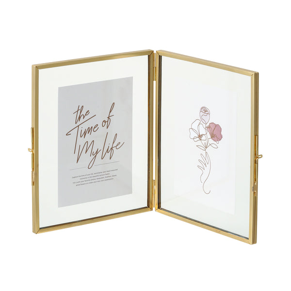 メタルガラス フレーム 2面 ゴールド | Francfranc（フランフラン