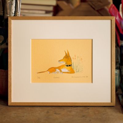 山本容子作(ヤマモトヨウコ サク)の『Lucas』銅版画 手彩色通販